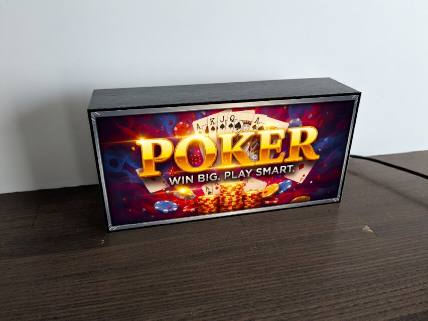 【オーダー無料】ポーカー カードゲーム トランプ 看板 置物 雑貨 ライトBOX オーダー無料】ポーカー カードゲーム トランプ ラスベガス レトロ