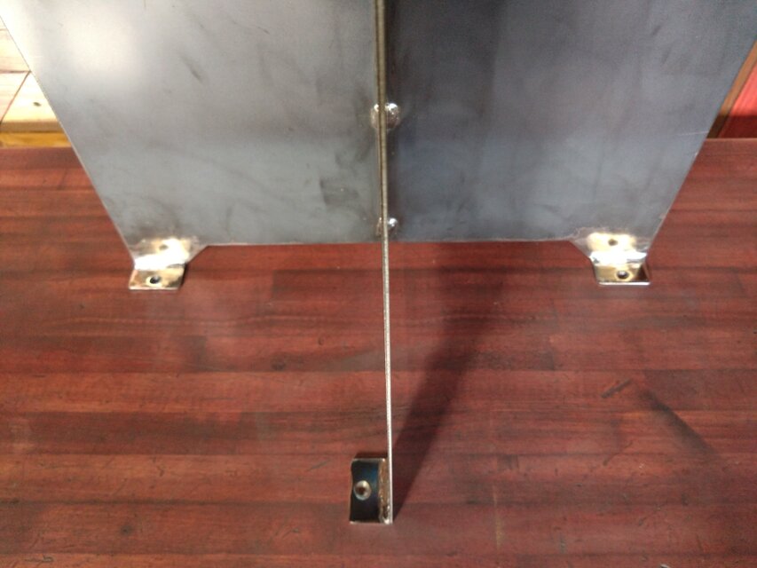 無塗装でアイアンな鉄板鉄脚♪ 2.3×500×250×600mm 2脚ver. ダイニング