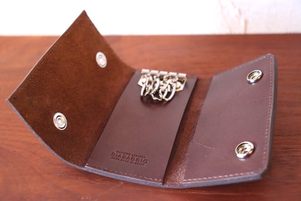 BIABAGGIO ブラウン 4連レザーキーケース k2205 | iichi 日々の暮らし