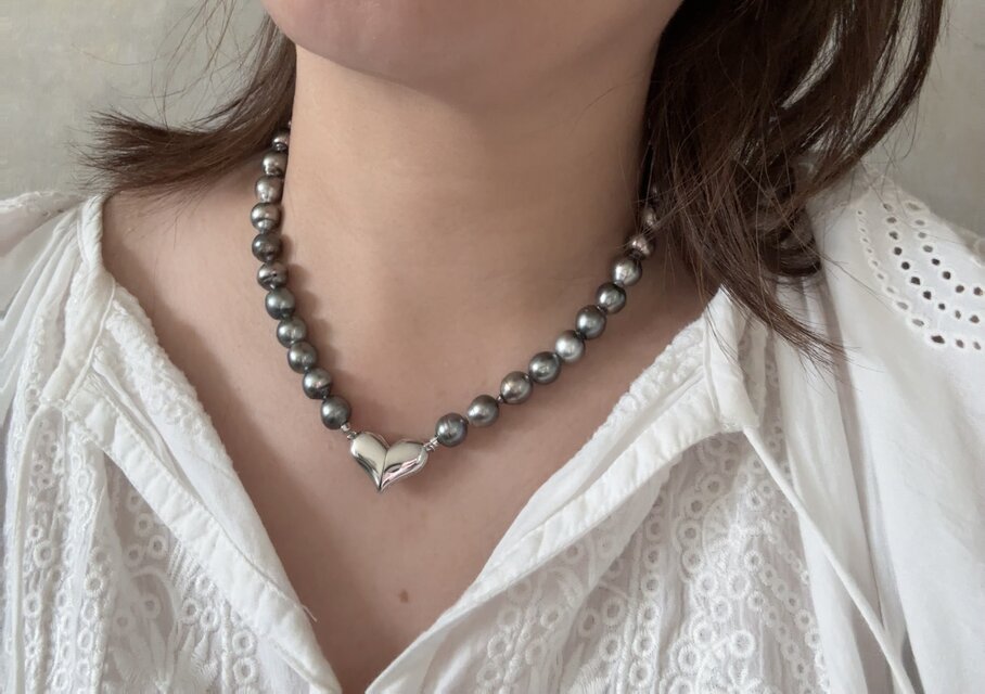 黒蝶真珠（南洋タヒチブラックパール）ネックレス 2WAY | iichi 日々