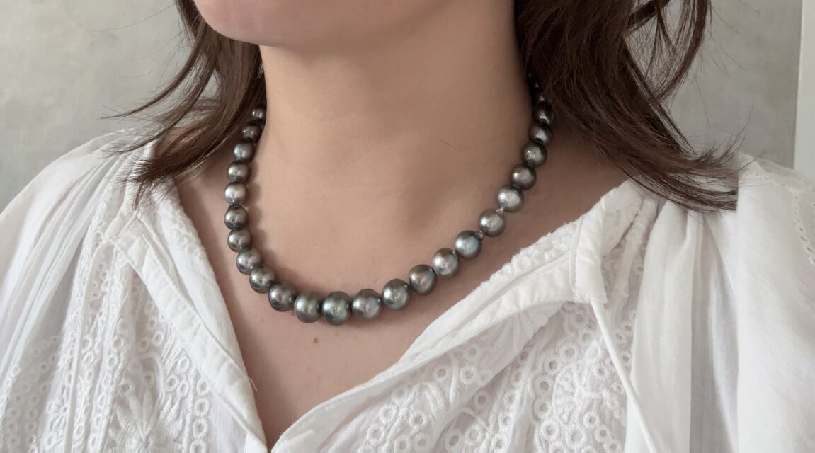 黒蝶真珠（南洋タヒチブラックパール）ネックレス 2WAY | iichi 日々