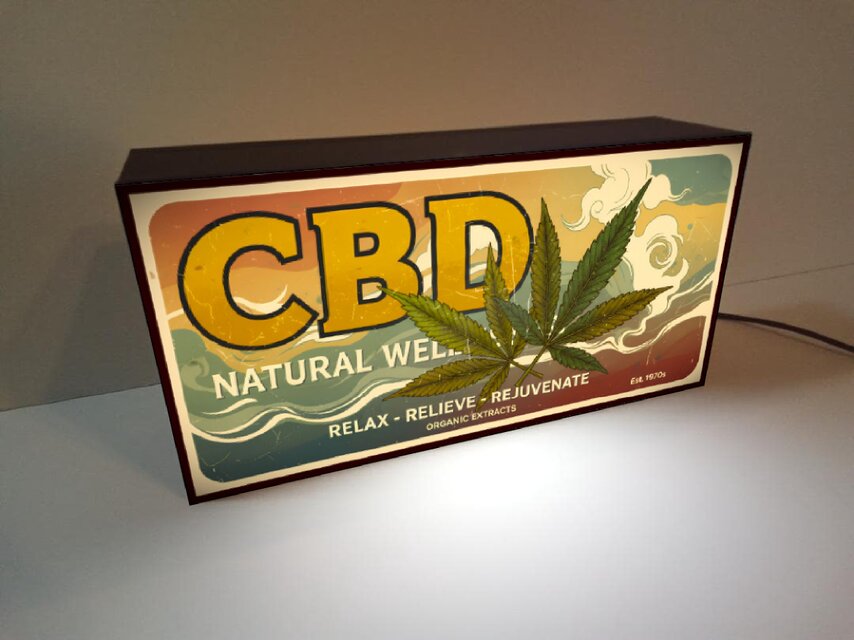オーダー無料】CBD カンナビジオール 大麻 ガンジャ 薬局 レトロ