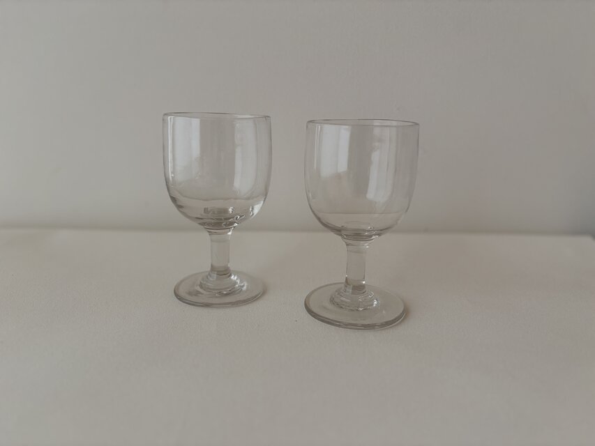 2客set】フランスアンティーク 手吹きのワイングラス | iichi 日々の
