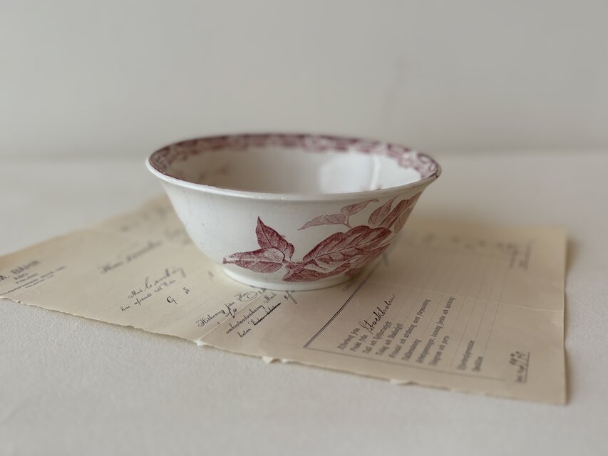 1点のみ】希少 Creil et montereau LILAS クレイユモントロー 赤の