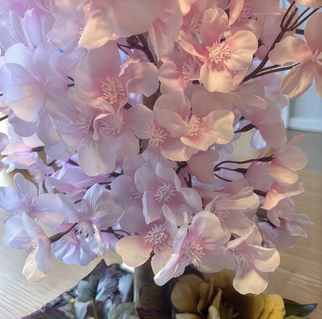 光触媒 人工観葉植物 ウォールグリーン フェイクグリーン 桜アレンジ