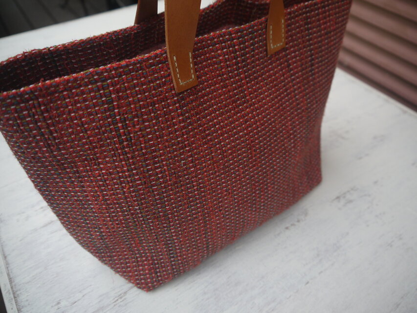 裂き織りバッグ OR | iichi 日々の暮らしを心地よくするハンドメイドや