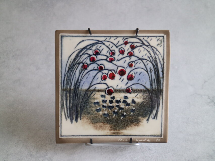 ARABIA / Helja ヘルヤ/ ウォールプレート Oksien suojassa No.6605