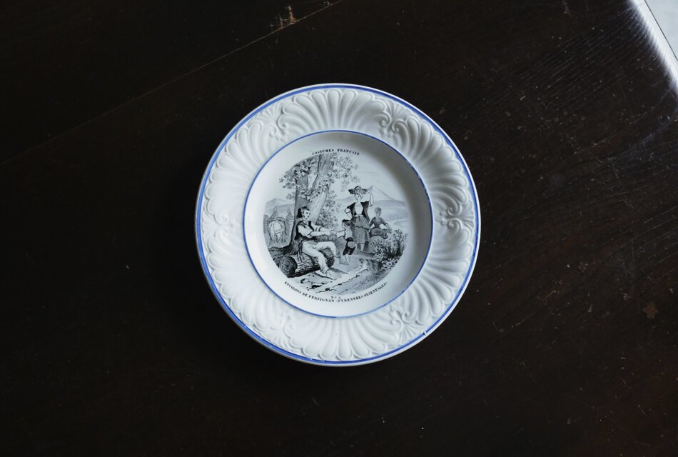 Creil & Montereau クレイユモントロー レリーフ グリザイユ フランス