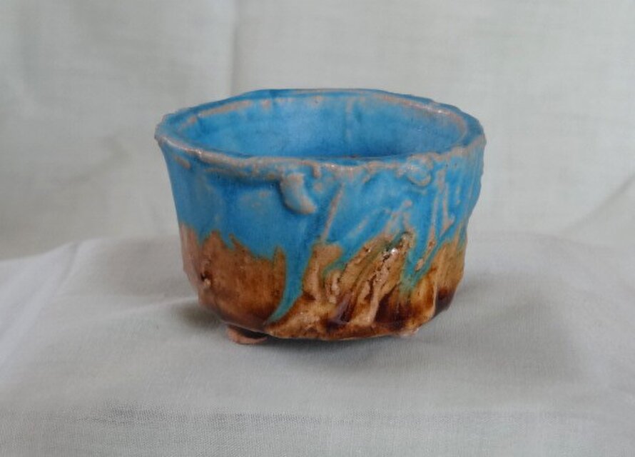T6トルコ青釉 植物用小鉢 | iichi 日々の暮らしを心地よくする
