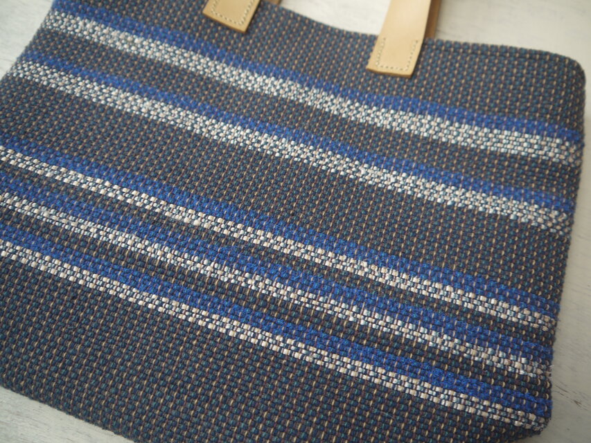 裂き織りバッグ B-GY | iichi 日々の暮らしを心地よくするハンドメイド