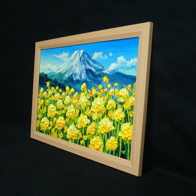 一点物】黄金の夜明け 〜希望の息吹〜｜油絵 絵画 原画 インテリア