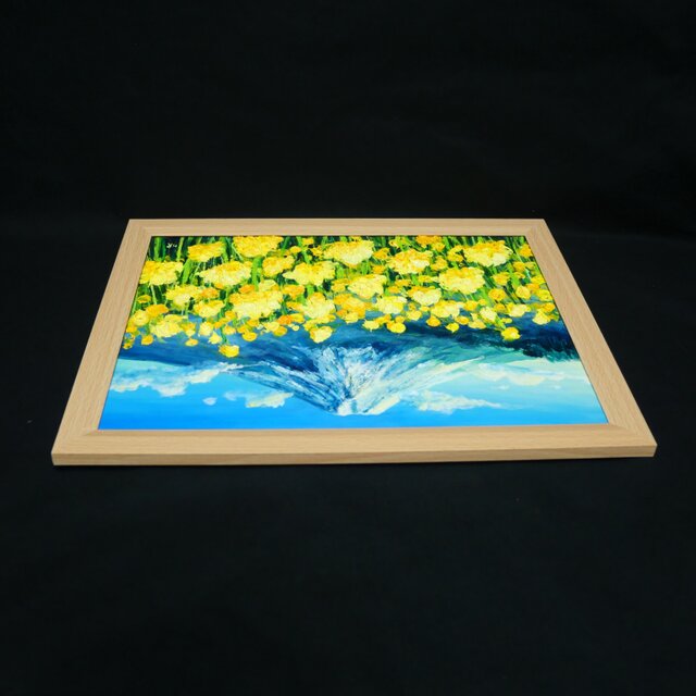 一点物】黄金の夜明け 〜希望の息吹〜｜油絵 絵画 原画 インテリア