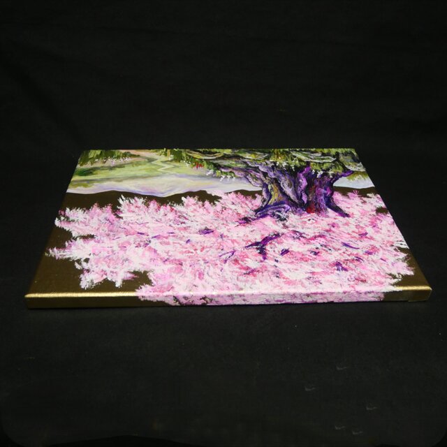 油絵 原画【千年の桜】春の風景画・桜の絵｜インテリア・絵画 | iichi