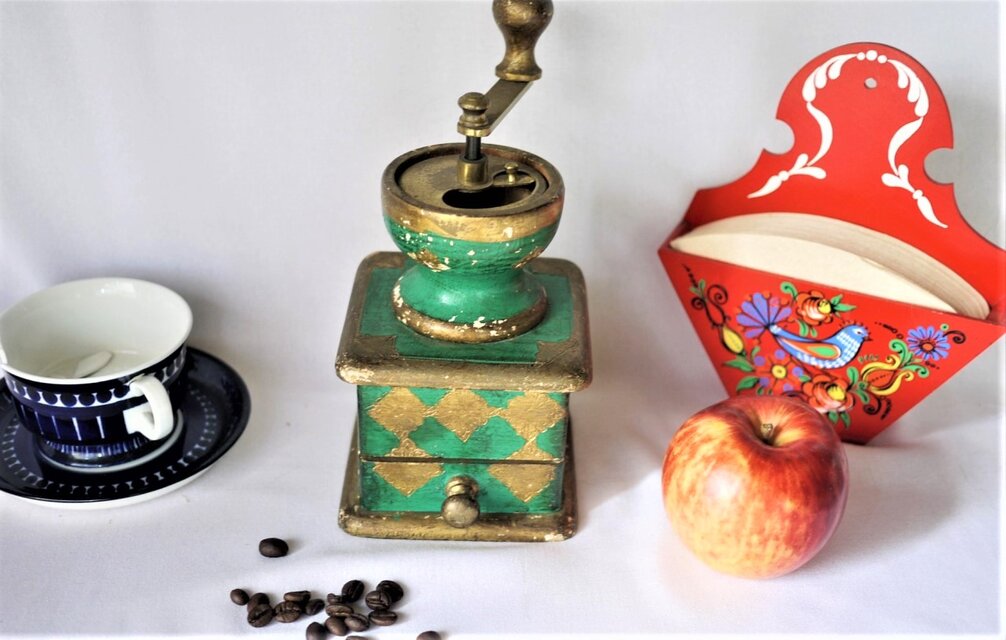 Florentine コーヒーミル フィレンツェ 伝統工芸 緑 イタリア | iichi