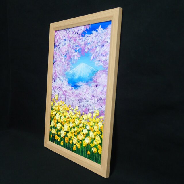 油絵【祝祭の富士】富士山 絵画 油彩画 原画 風景画｜開運 縁起物 金運