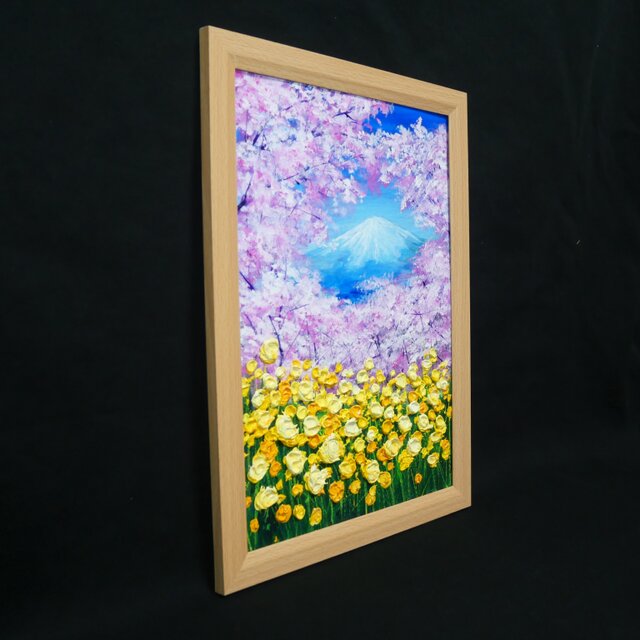 油絵【祝祭の富士】富士山 絵画 油彩画 原画 風景画｜開運 縁起物 金運