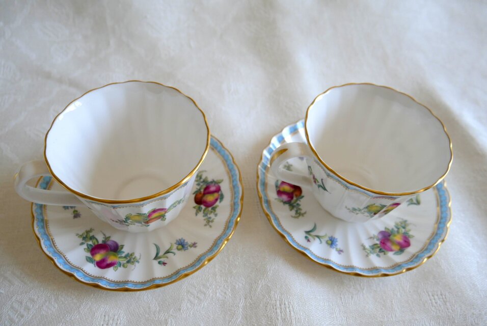 Spode】スポード Trapnell Sprays トラップネル カップ＆ソーサー 2客