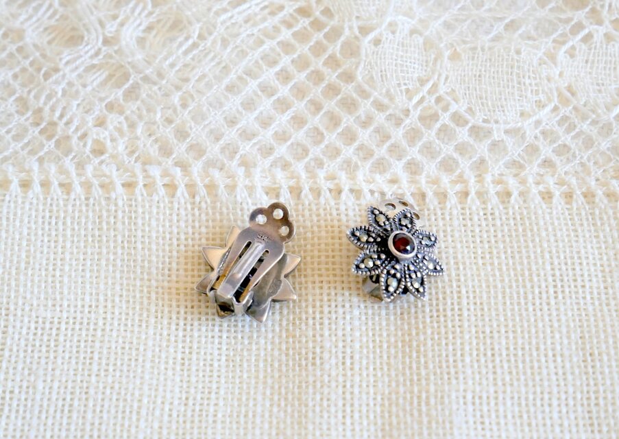 STERLING マルカジット コルヌコピア ブローチ ペンダント イギリス 花 STERLING マルカジット コルヌコピア ブローチ ペンダント イギリス 花