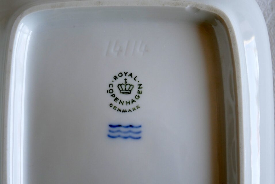 Royal Copenhagen】 バターケース（デニッシュ バターカップ）【B