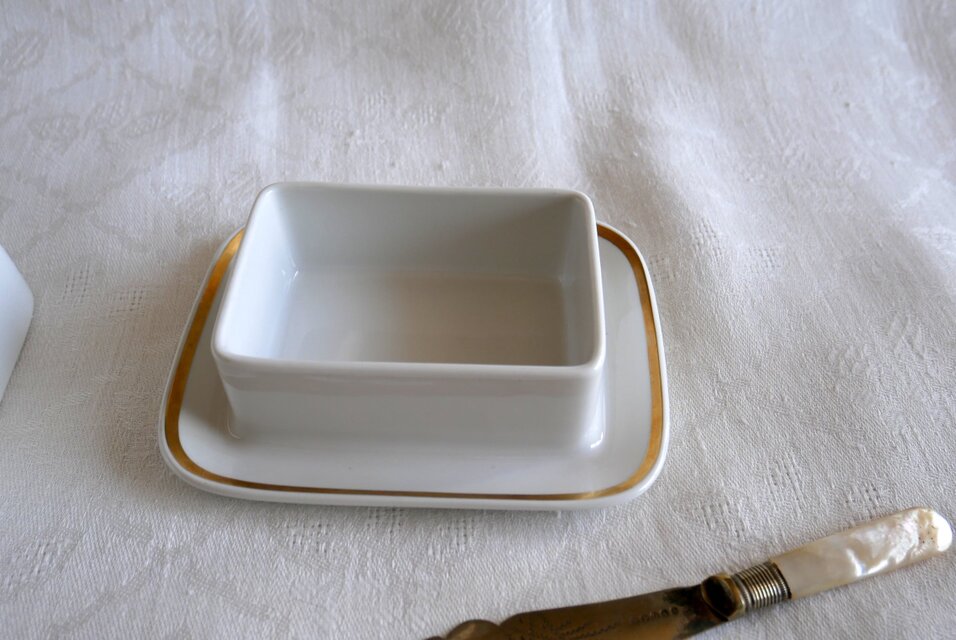 Royal Copenhagen】 バターケース（デニッシュ バターカップ）【A