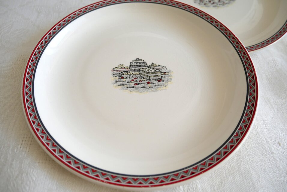 フランス【GIEN】 FRANCE STYLE MARIE PIERRE BOITARD 中皿 2枚セット