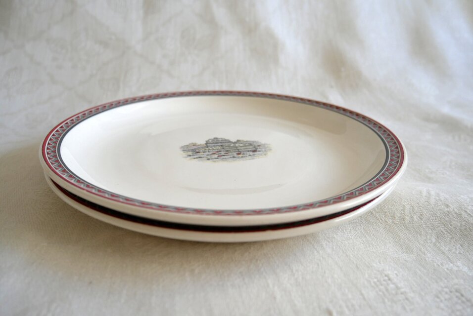 フランス【GIEN】 FRANCE STYLE MARIE PIERRE BOITARD 中皿 2枚セット