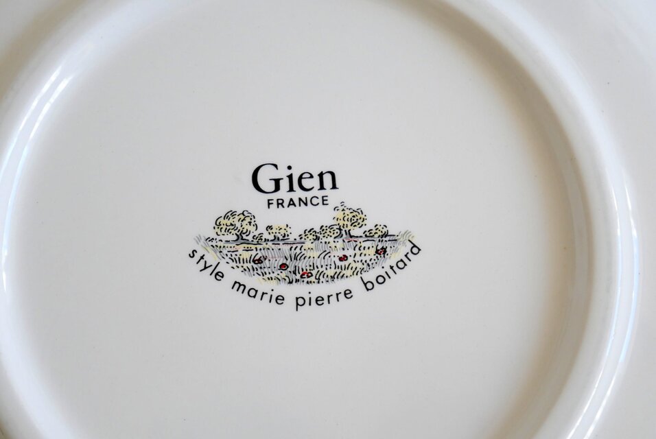 フランス【GIEN】 FRANCE STYLE MARIE PIERRE BOITARD 中皿 2枚セット