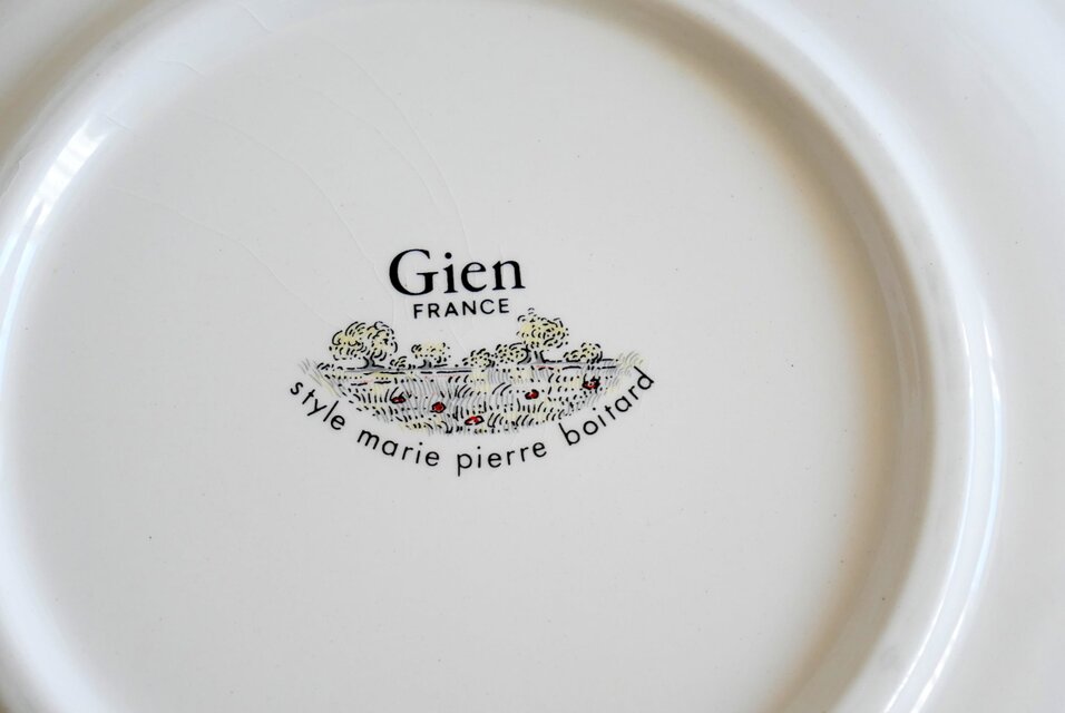 フランス【GIEN】 FRANCE STYLE MARIE PIERRE BOITARD 中皿 2枚セット