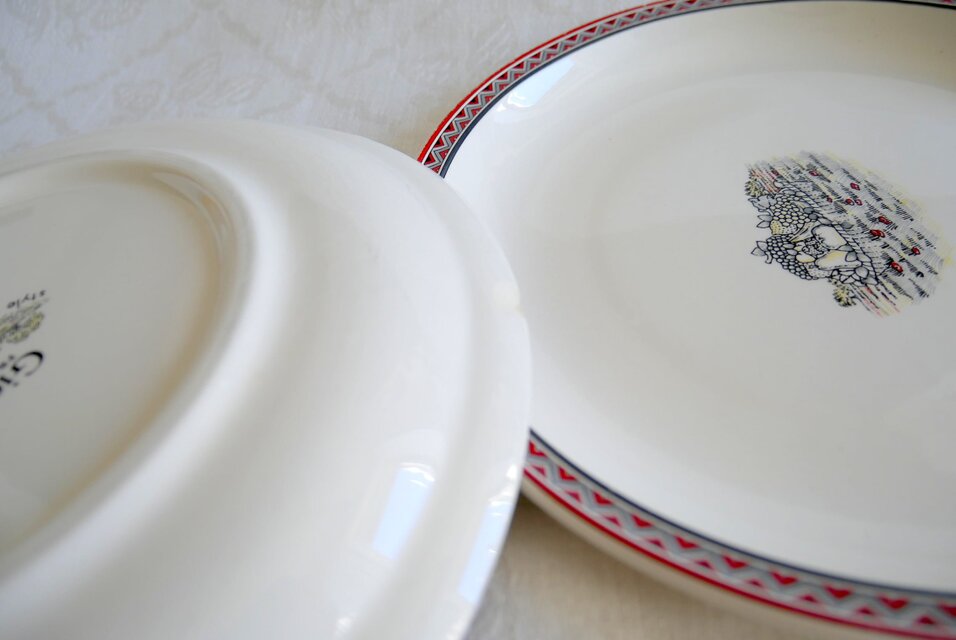 フランス【GIEN】 FRANCE STYLE MARIE PIERRE BOITARD 中皿 2枚セット