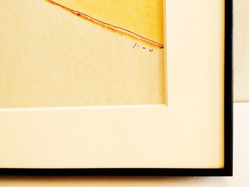 原画「隣町へ続く道」※四つ切サイズ額縁入り 水彩・イラスト・絵画