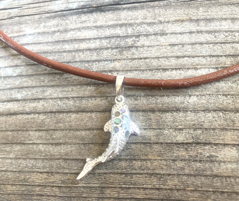 sv925* Whale Shark 〜ジンベエザメのシルバーネックレス ❇︎medium
