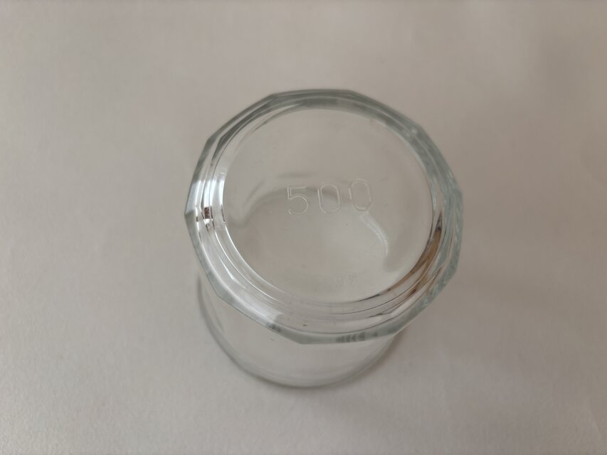 フランスアンティーク /コンフィチュールポット ガラスポット 500ml