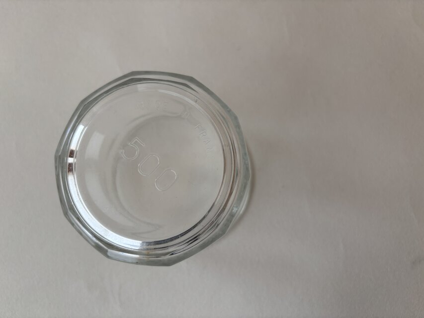 フランスアンティーク /コンフィチュールポット ガラスポット 500ml