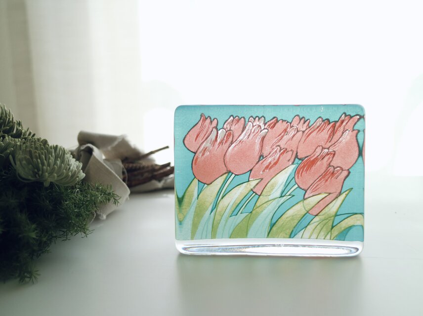 iittala イッタラ / Helja ヘルヤ / tulppaanit ガラスカード No.6262