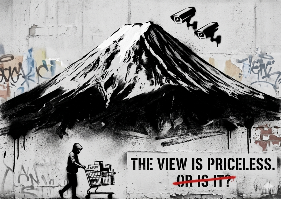 額付※オーダー無料】 富士山 Mt. Fuji 世界遺産 ストリートアート