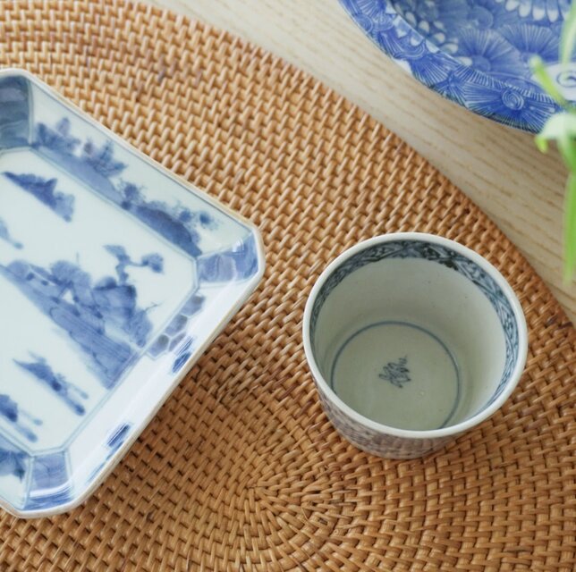 市松紋染付蕎麦猪口 | iichi 日々の暮らしを心地よくするハンドメイド