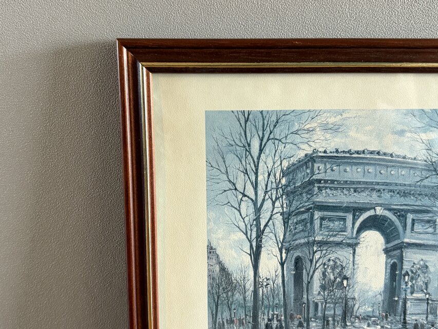 フランスの古い凱旋門を描いた小さなアートパネル | iichi 日々の