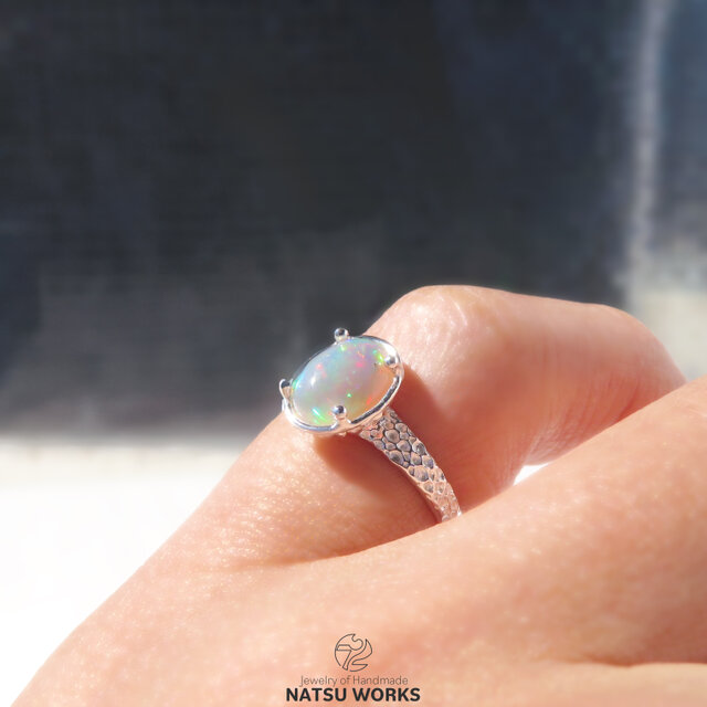 オパール リング / precious Opal Ring 257 | iichi 日々の暮らしを オパール リング / precious Opal Ring 257 | iichi 日々の暮らしを