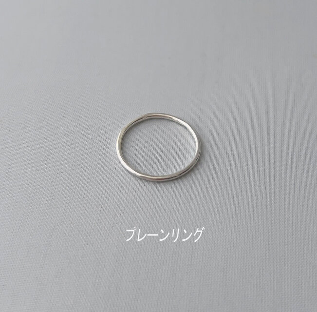 シルバーリング【simple ring】／華奢リング 細身 ピンキー サム 950