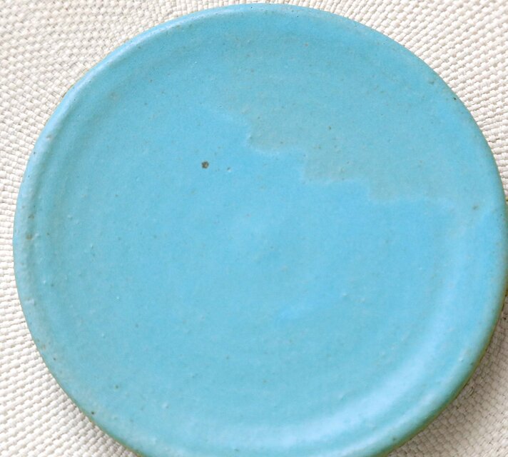 トルコブルーの台小皿 | iichi 日々の暮らしを心地よくする