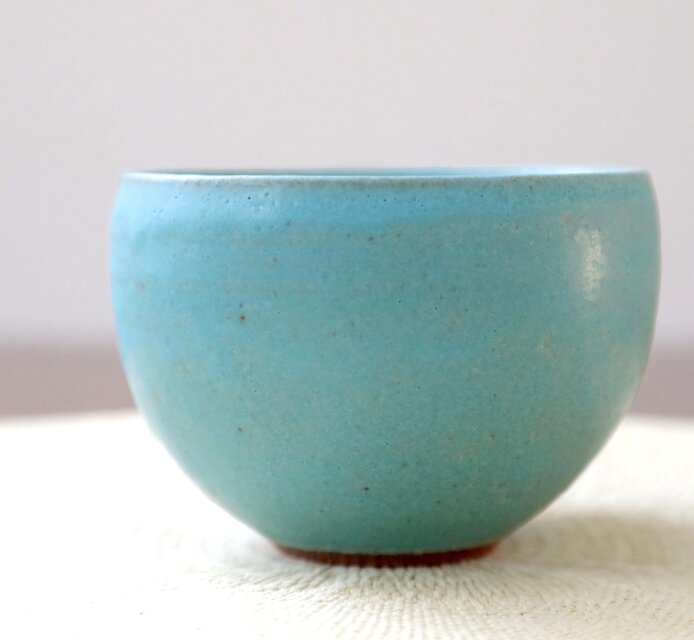 赤陶土とトルコ青釉のカップ | iichi 日々の暮らしを心地よくする