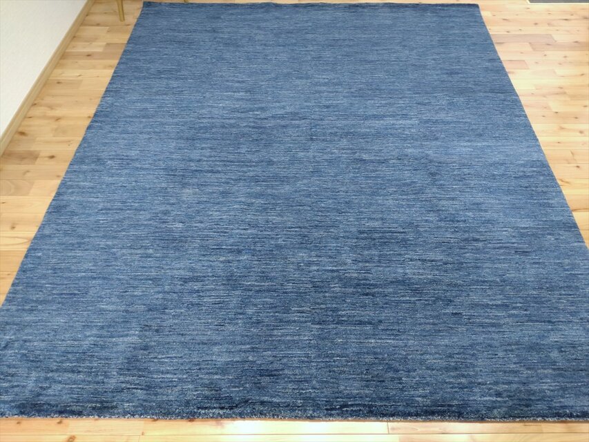 天然ラグ ガゼニラハット COLOR Ver ラグ 255X200cm ネイビー D.Blue