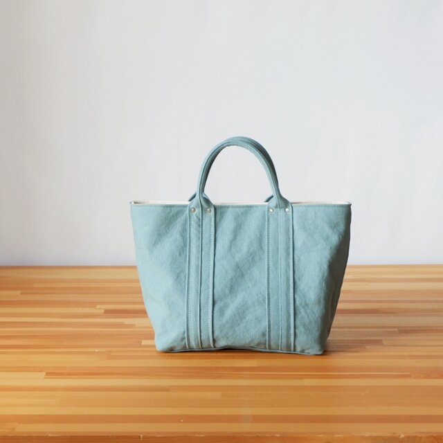 Soft canvas tote〈Breeze〉M / ウォッシュブルー | iichi 日々の 