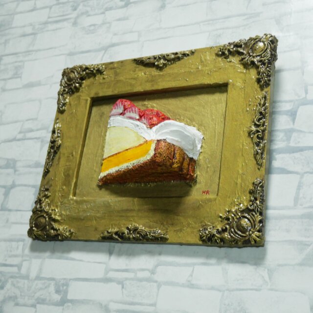 油絵「ご褒美の、その先へ」 立体アート 絵画 原画 肉筆 油彩画 カフェ