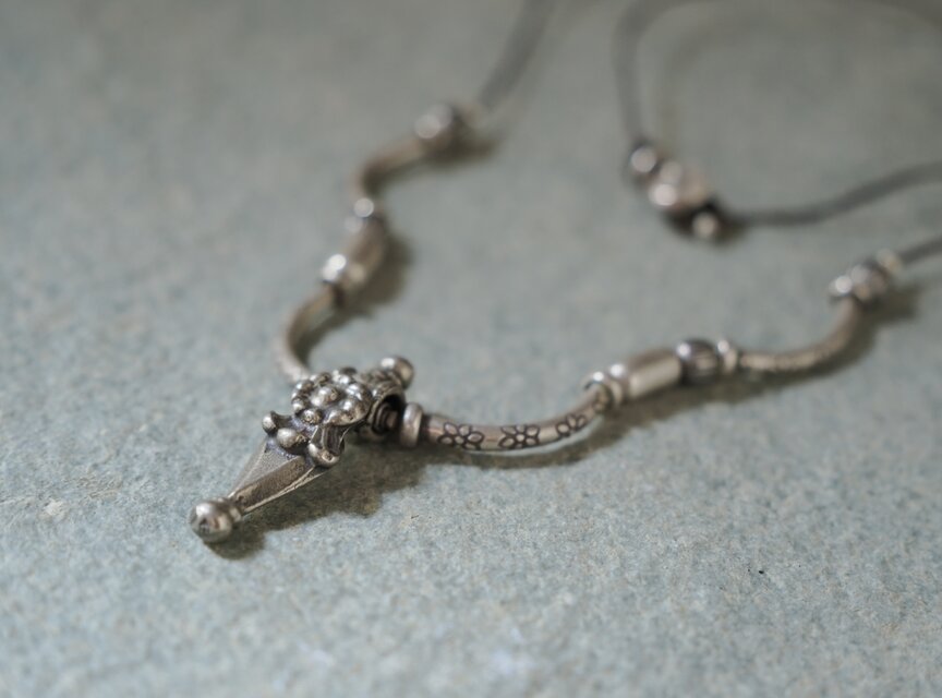 India silver- code necklace | iichi 日々の暮らしを心地よくする
