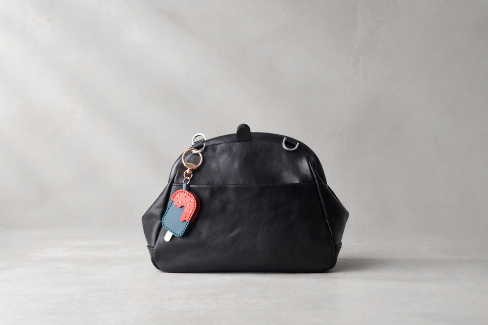 本革 がま口バッグ 斜めがけ 3WAY ショルダー ハンドバッグ レディース