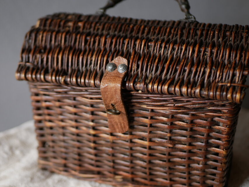 小さめサイズのパニエ panier アンティークパニエ フランス