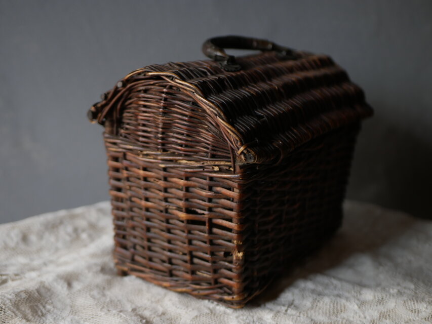 小さめサイズのパニエ panier アンティークパニエ フランス