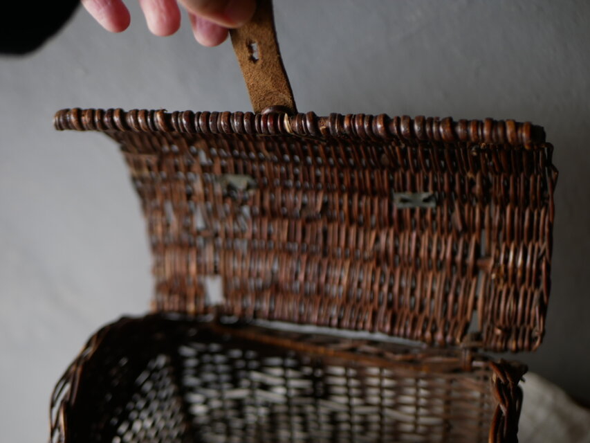 小さめサイズのパニエ panier アンティークパニエ フランス