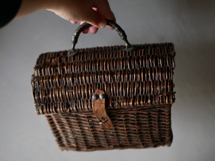 小さめサイズのパニエ panier アンティークパニエ フランス
